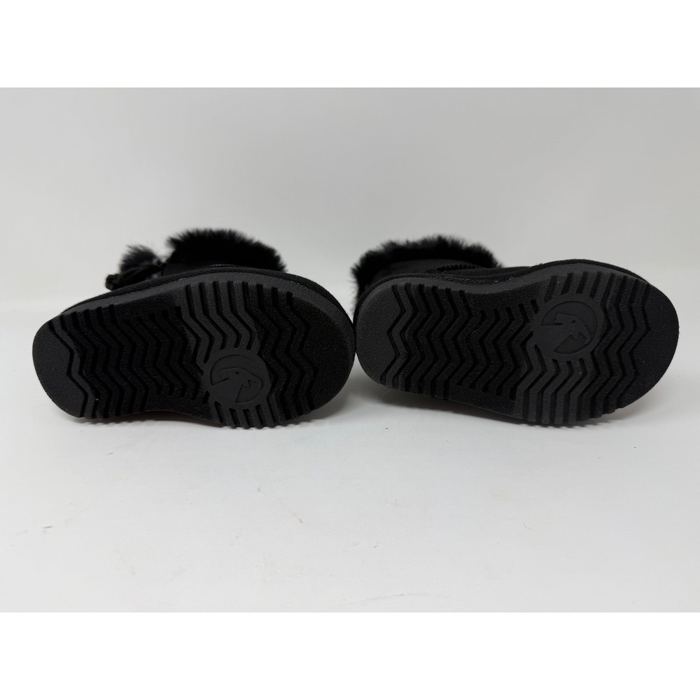 Billy Footwear Kids Toddler Cozy II Black Fur Trim Winter Boots Size 5M US - Picture 4 of 6